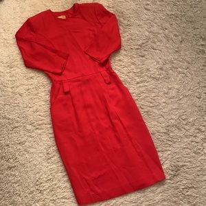 VINTAGE Red Wiggle Dress